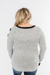 Chasing Dreams Cold Shoulder Top- Heather Grey