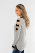 Chasing Dreams Cold Shoulder Top- Heather Grey