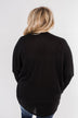 Break Free Waffle Knit Cardigan- Black