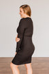 Divine Life Long Sleeve Dress- Black