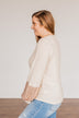 Ready To Sparkle Long Sleeve Top- Taupe