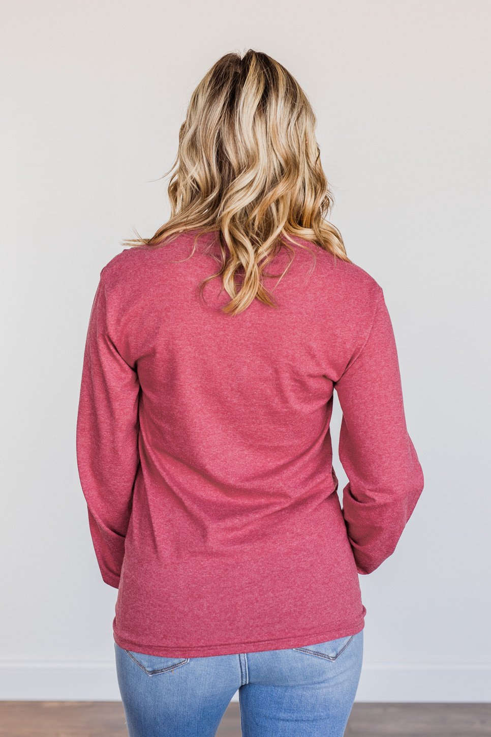 "Gingerbread Bakery" Graphic Long Sleeve Top- Red