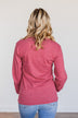 "Gingerbread Bakery" Graphic Long Sleeve Top- Red