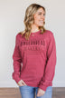 "Gingerbread Bakery" Graphic Long Sleeve Top- Red