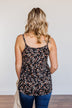 Endless Fields Button Tank Top- Black & Sage