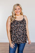 Endless Fields Button Tank Top- Black & Sage