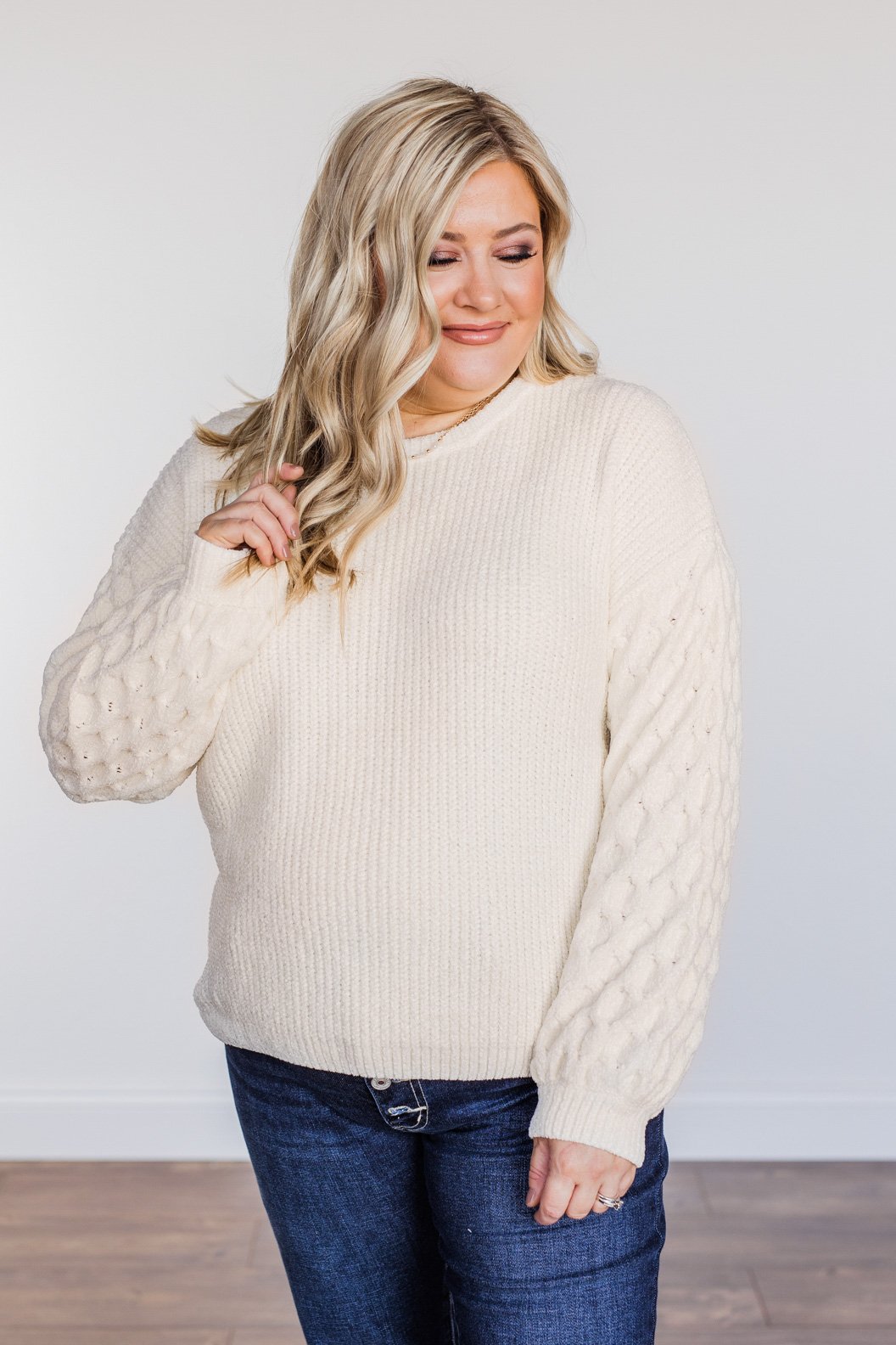 Never Ending Moments Knit Sweater- Ivory