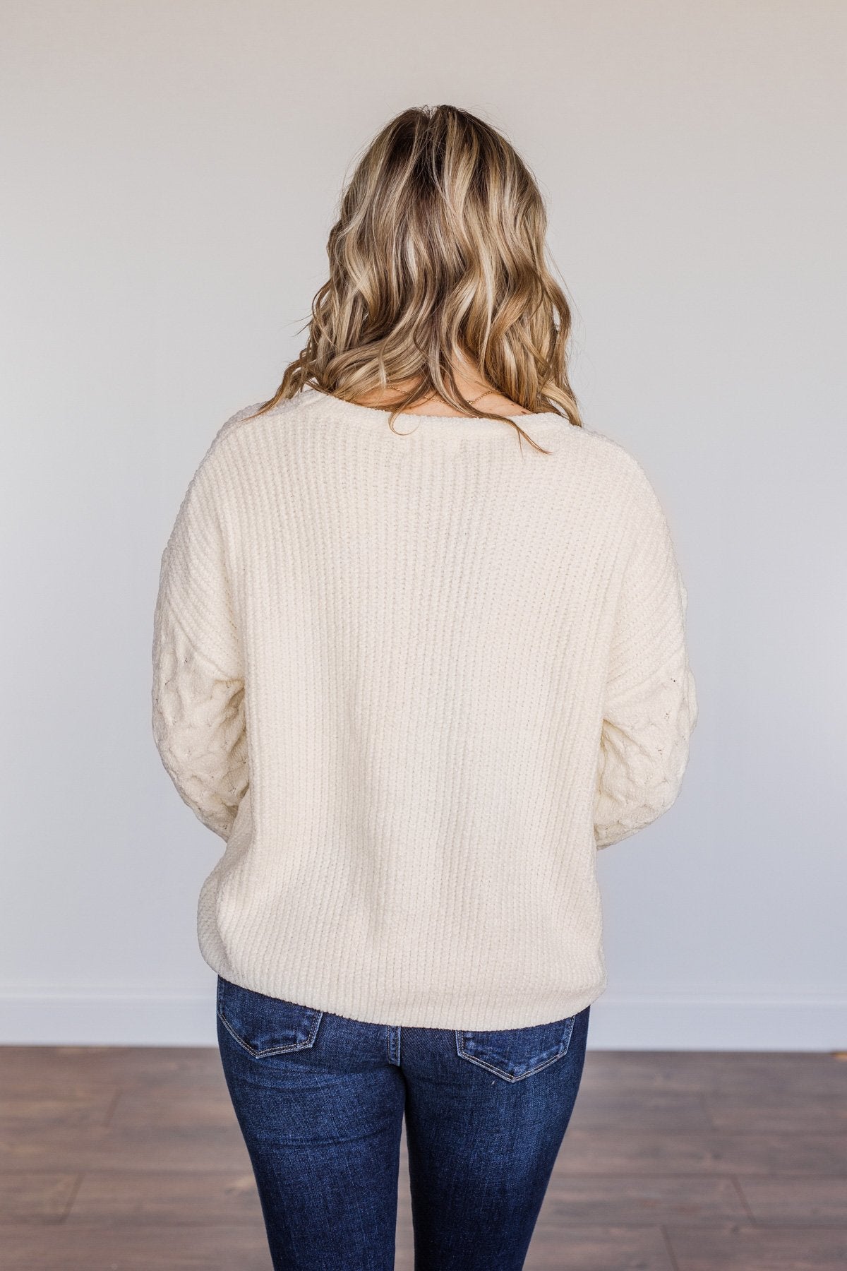 Never Ending Moments Knit Sweater- Ivory