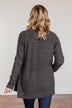 Need Some Time Away Knit Cardigan- Charcoal
