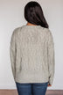 Smile For Me Knit Sweater- Grey