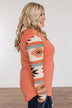 Love You More Aztec Top- Mauve