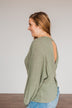 Fashionably Late Dolman Sleeve Top- Olive