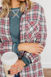 Flawless Beauty Plaid Top- Red & Navy
