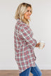 Flawless Beauty Plaid Top- Red & Navy