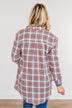 Flawless Beauty Plaid Top- Red & Navy