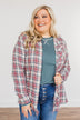 Flawless Beauty Plaid Top- Red & Navy