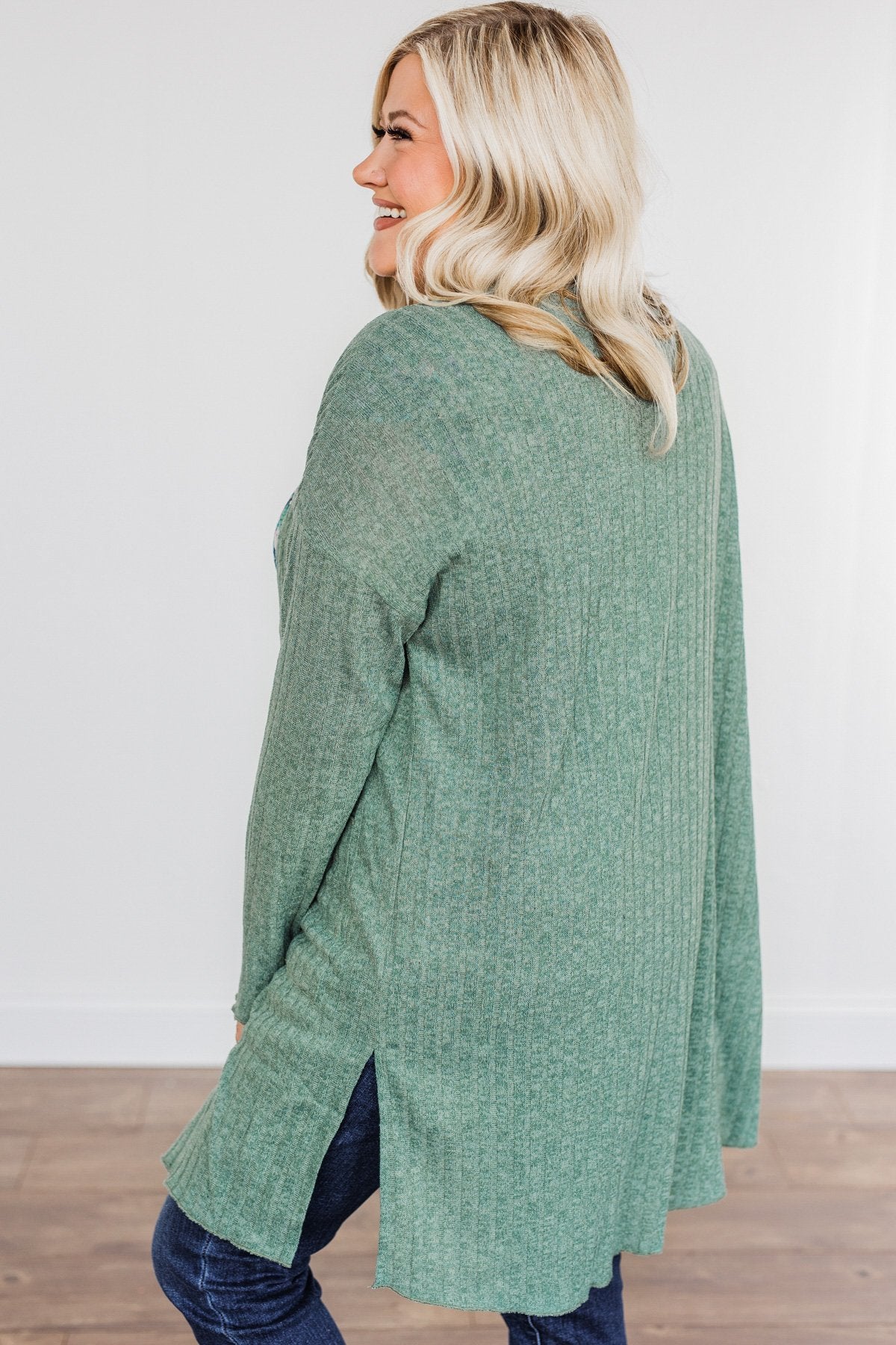 Life As We Know It Knit Cardigan- Sage