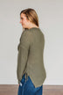 Magical Beauty Long Sleeve Top- Olive