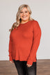 Sparks Flying Knit Sweater- Red