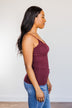 Pulse Basics All You Ever Wanted Lace Tank- Burgundy
