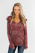 Forever And Ever Floral Top- Burgundy