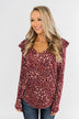Forever And Ever Floral Top- Burgundy