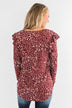 Forever And Ever Floral Top- Burgundy
