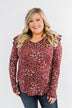 Forever And Ever Floral Top- Burgundy