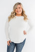 Be With You Waffle Knit Top- Off White