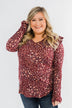 Forever And Ever Floral Top- Burgundy