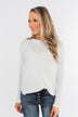 Be With You Waffle Knit Top- Off White