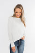 Be With You Waffle Knit Top- Off White
