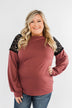 Sending My Love Lace Top- Dusty Burgundy