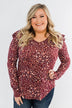 Forever And Ever Floral Top- Burgundy