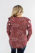 Forever And Ever Floral Top- Burgundy