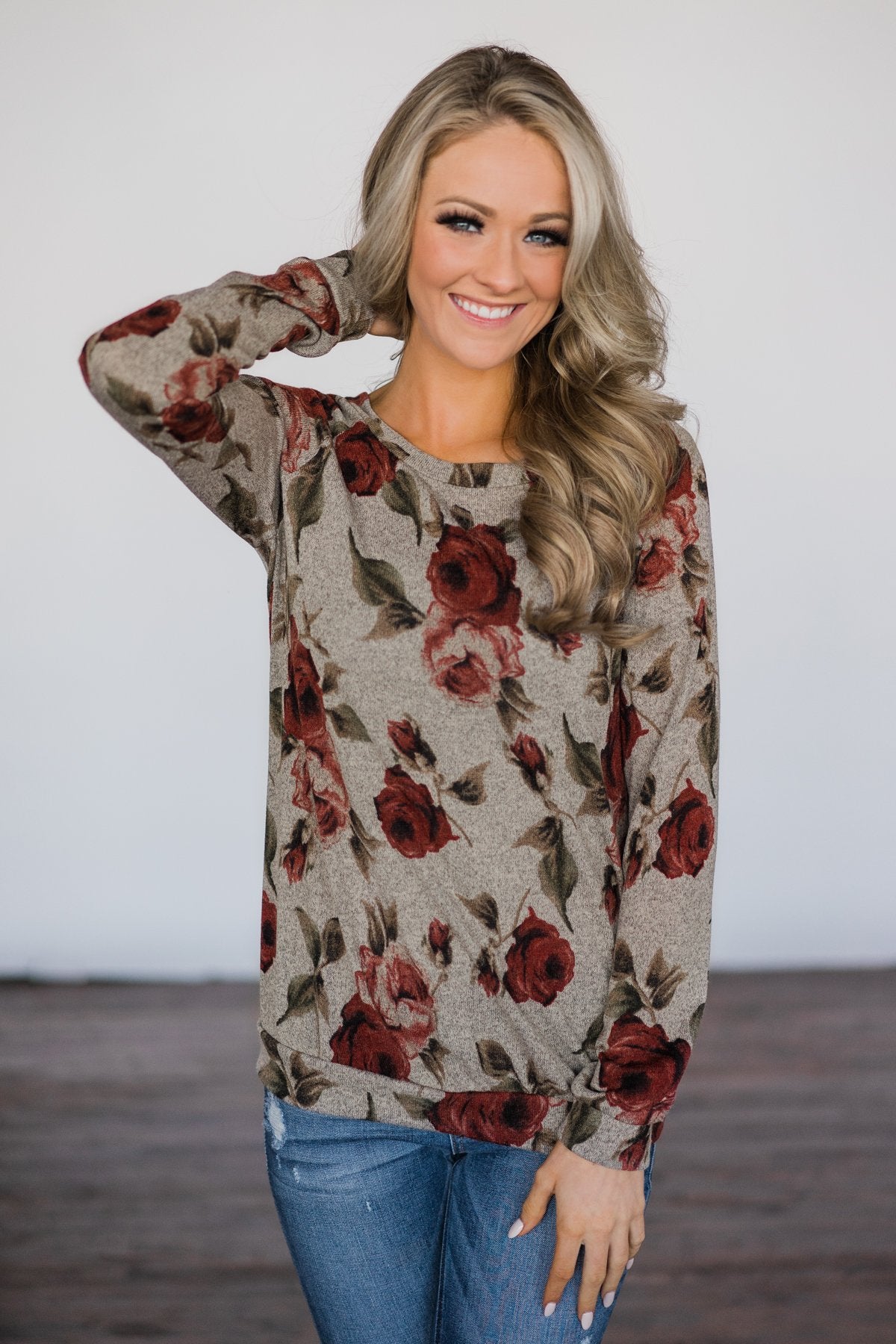 Hold Me Softly Floral Sweater