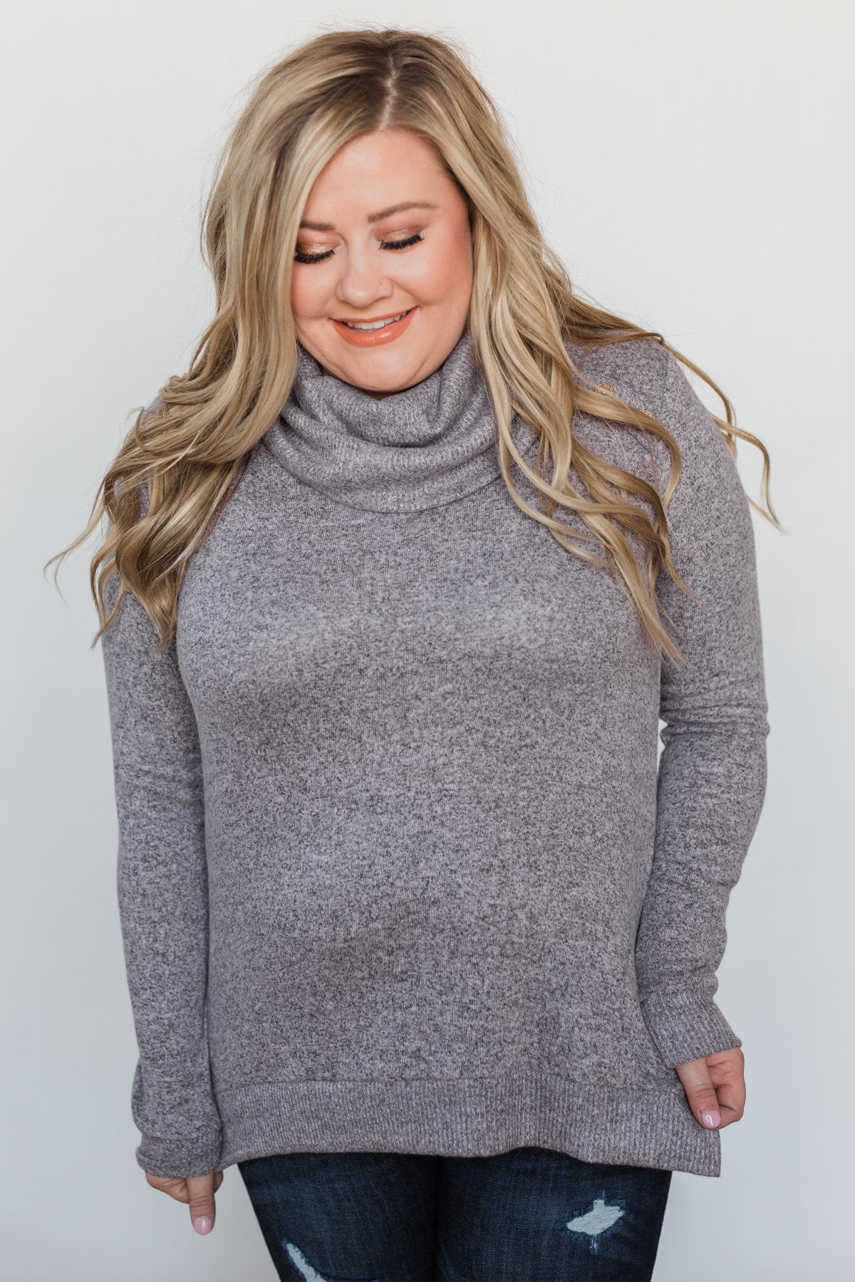 Hooked on a Feeling Cowl Neck Top - Lavender