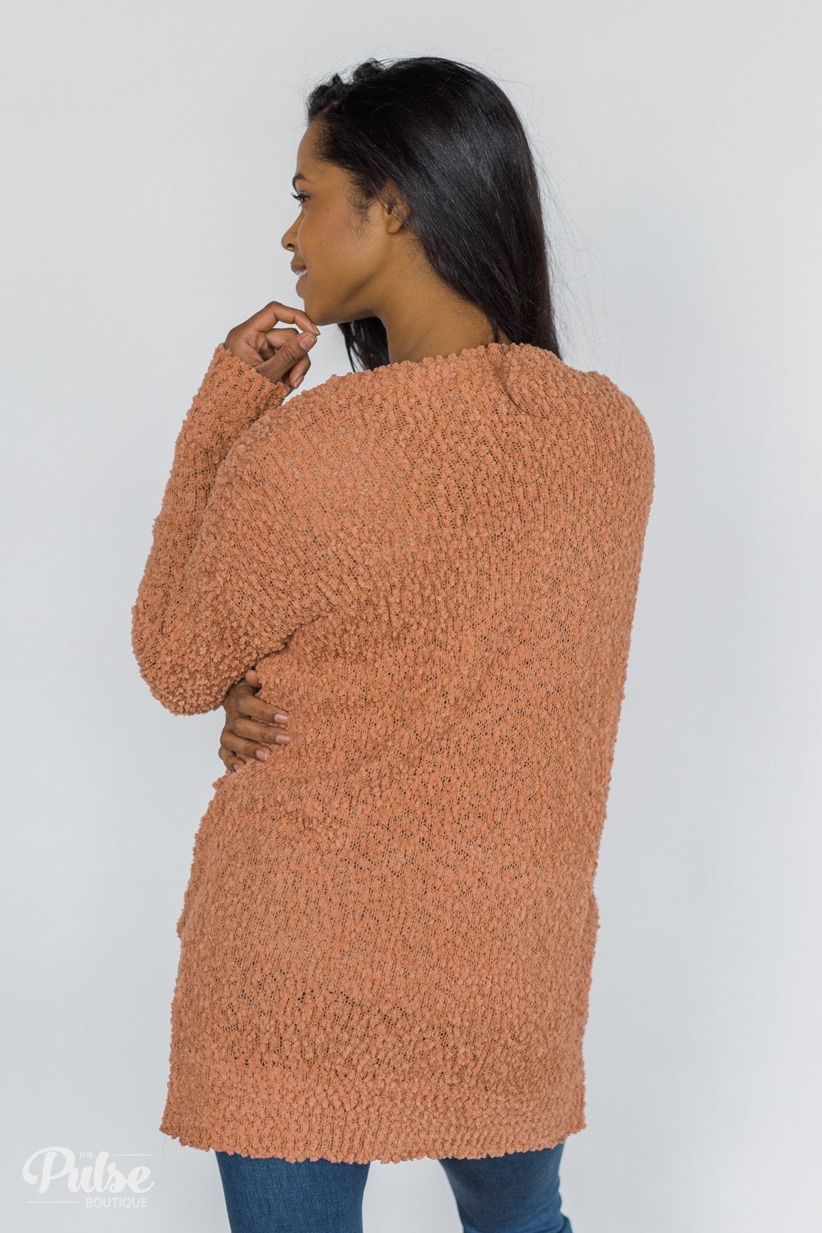 Orange popcorn sweater shop