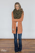 The Perfect Blanket Scarf- Olive