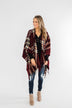 Perfect Plaid Shawl- Burgundy, Tan, & Ivory