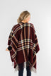 Perfect Plaid Shawl- Burgundy, Tan, & Ivory