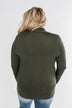 Can't Help This Feeling Front Wrap Top- Olive