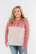 Talk To Me Quarter Zip Hoodie- Mauve Pink
