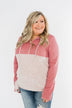 Talk To Me Quarter Zip Hoodie- Mauve Pink