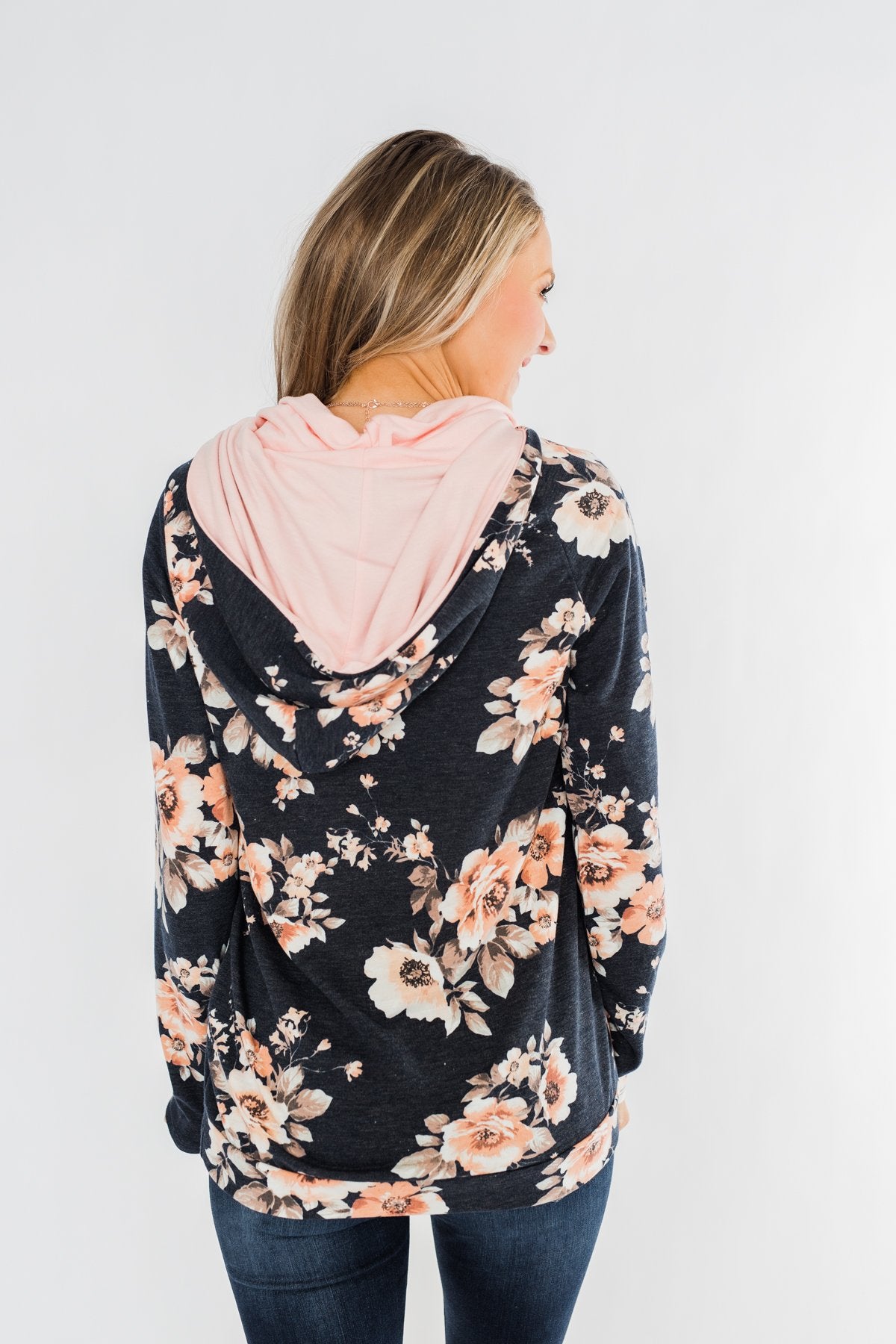 Let The Good Times Roll Hoodie- Navy