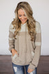 Forever Fuzzy Lightweight Hoodie - Taupe