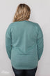 Feeling Fine 5-Button Long Sleeve Top - Mint