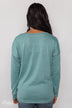 Feeling Fine 5-Button Long Sleeve Top - Mint