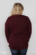 You Belong to Me Knit Sweater- Deep Burgundy