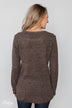 Wherever You Go Knit Sweater- Brown